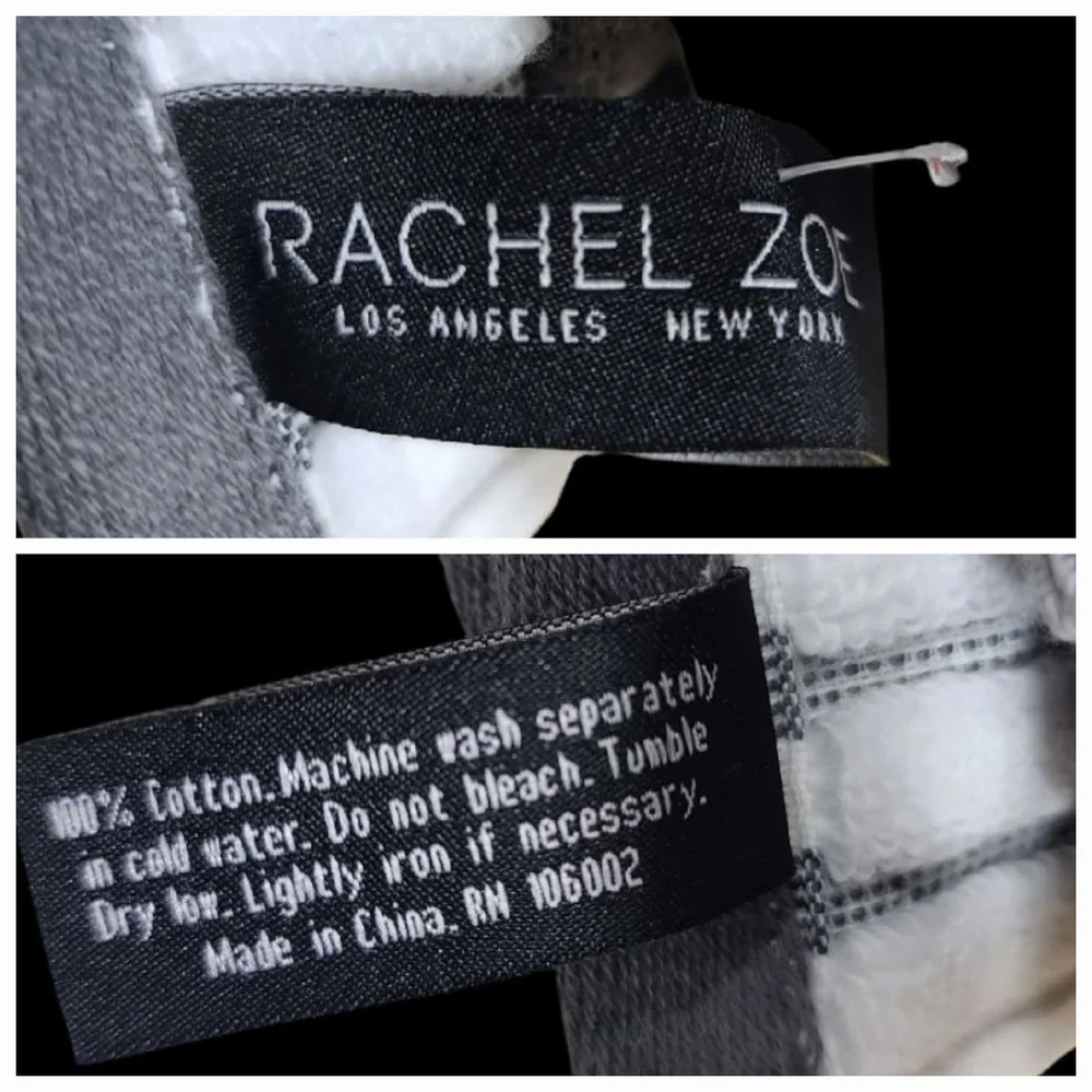 8pc Rachel Zoe Mosaic 100% Cotton Bath Hand Washcloth Towel Set Black White Gray